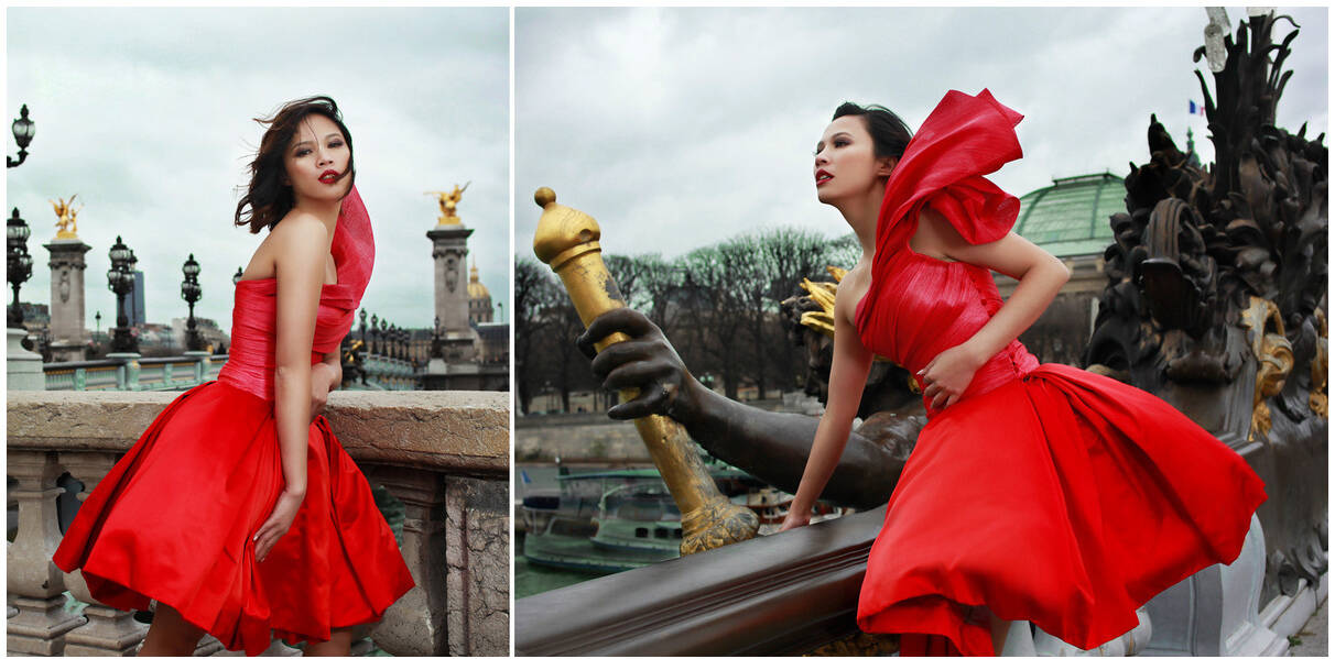 Model: Anna Nguyen Thuy  /  Stylist: Jean Doucet  /  Make-Up: Ophélie Chambers  /  Assistant: Vanessa Vampsta / Jean-Michel Nguyen Fashion